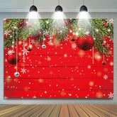 Saiten Von Silber Perlen Mit Weihnachten Baum Hintergrund